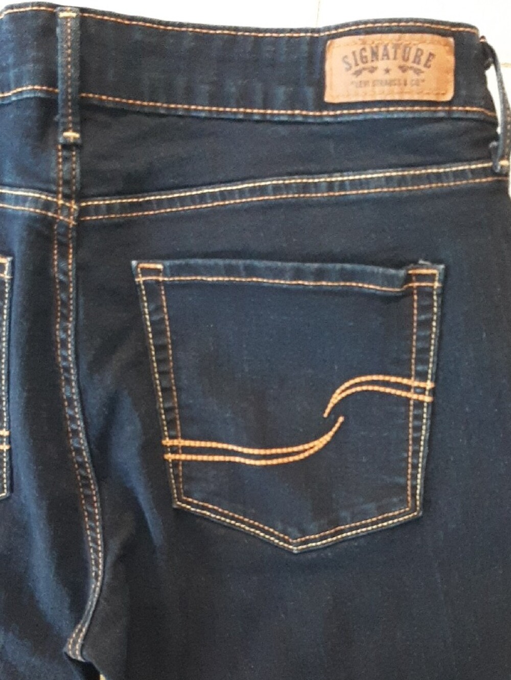 πSignature by Levi Strauss NWOT Dark Blue "MODERN" Skinny Jeans W 31 L 32 - Picture 10 of 10
